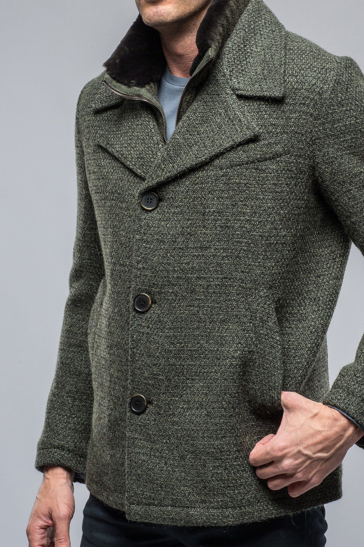 Bodie Wool/Mohair Jacket | Samples - Mens - Outerwear - Cloth | Gimo's