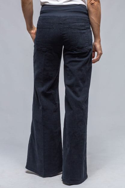European Culture Cara Wide Leg Cotton Pant In Navy Ladies - Pants - Jeans