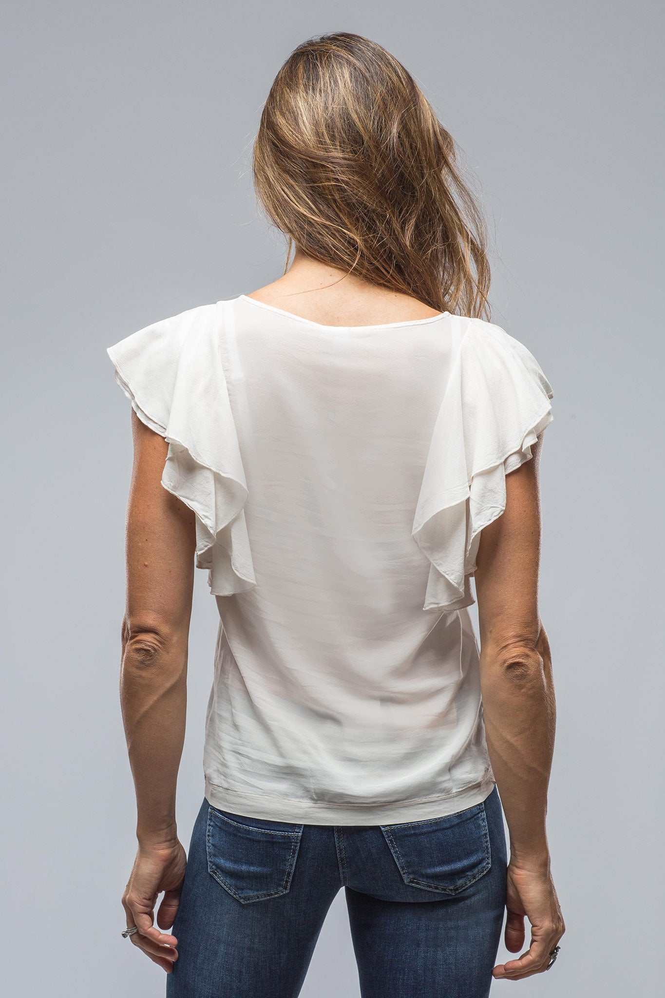 European Culture Kia Ruffle Sleeve Top Ladies - Blouses