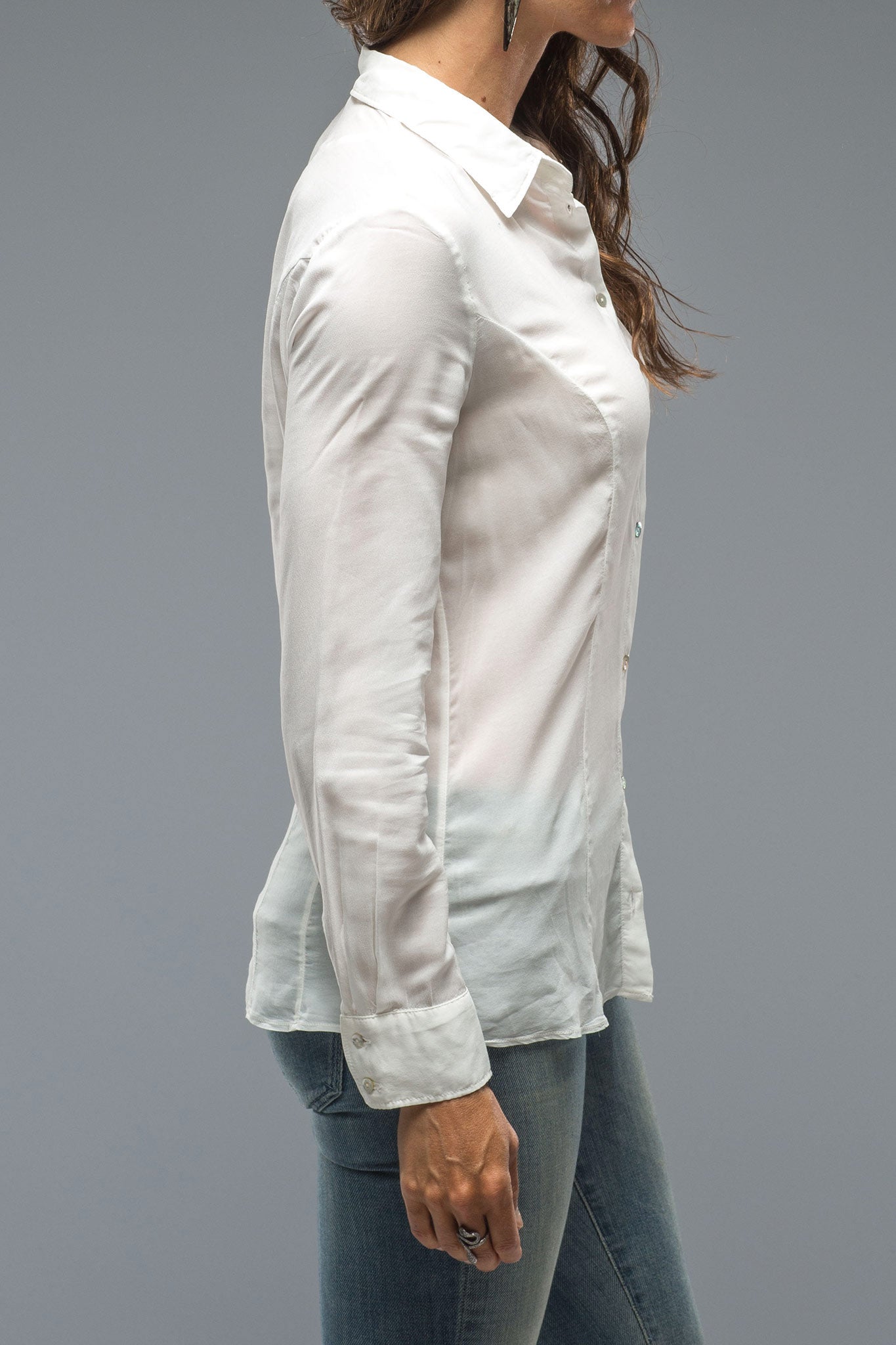 European Culture Suri Fitted Long Stretch Blouse Ladies - Blouses