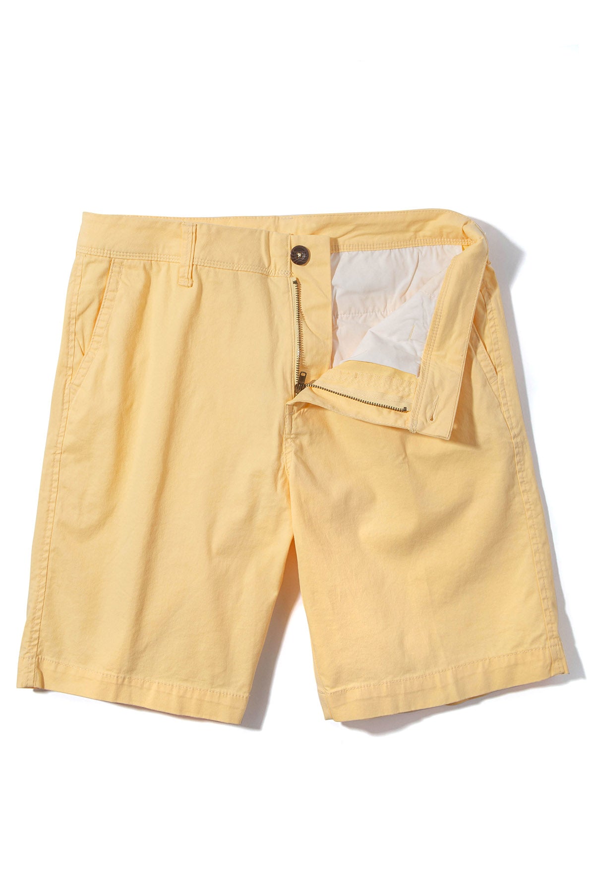 Rockport 9" Stretch Cotton Shorts in Yellow | Mens - Shorts | Georg Roth