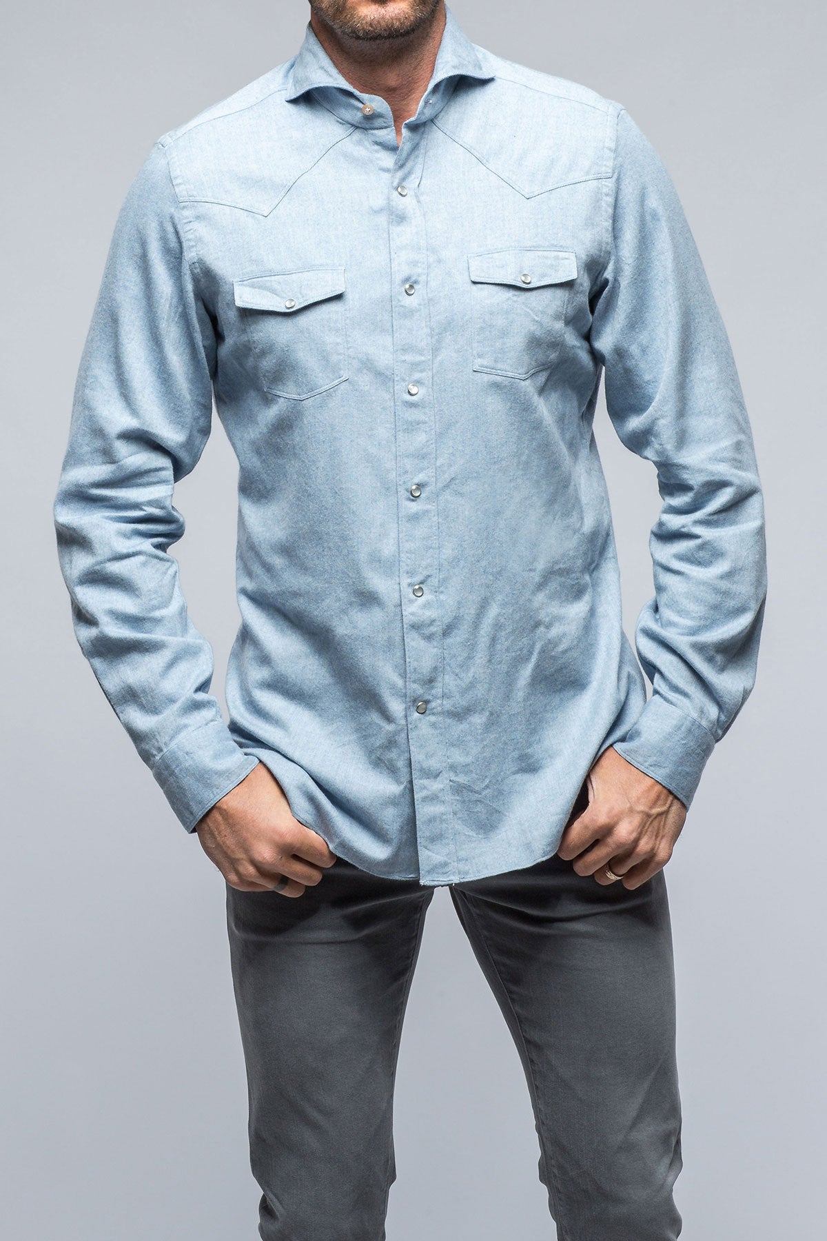 Westport Lifestyle Melange Soft Cotton-Blend Overshirt - Westport Big & Tall