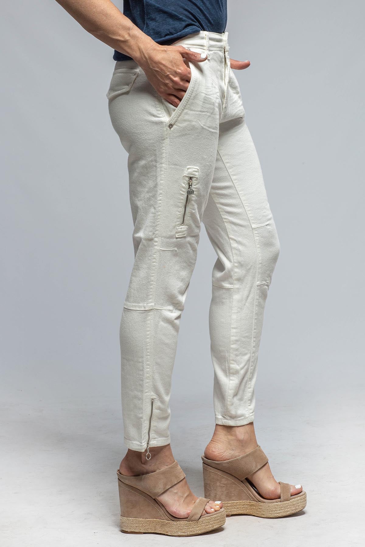 MAC Rich Cargo Denim in Marshmallow | Ladies - Pants - Jeans | Mac Jeans