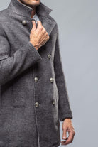 St. Christoff Wool Jacket In Washed Charcoal | Mens - Outerwear - Cloth | Gimo's