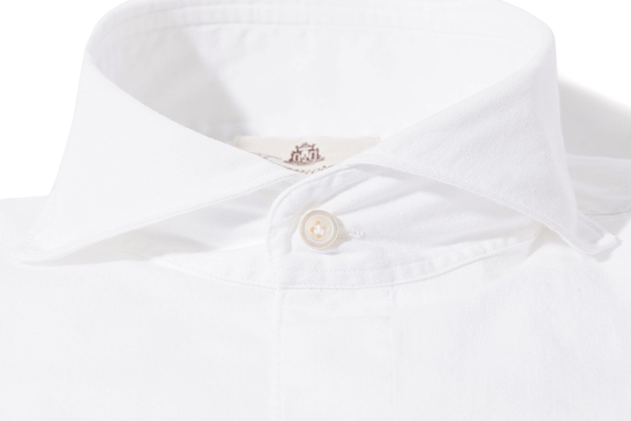 Original Chambray Sport Shirt in White | Mens - Shirts | Finamore Napoli
