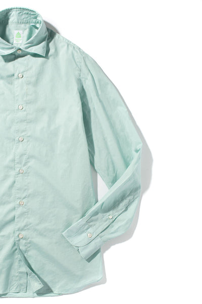 Finamore Napoli Bornean Superlight Cotton in Green Mens - Shirts - Dress
