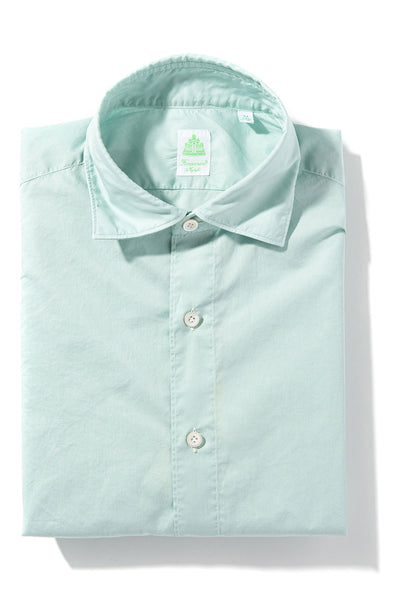 Finamore Napoli Bornean Superlight Cotton in Green Mens - Shirts - Dress