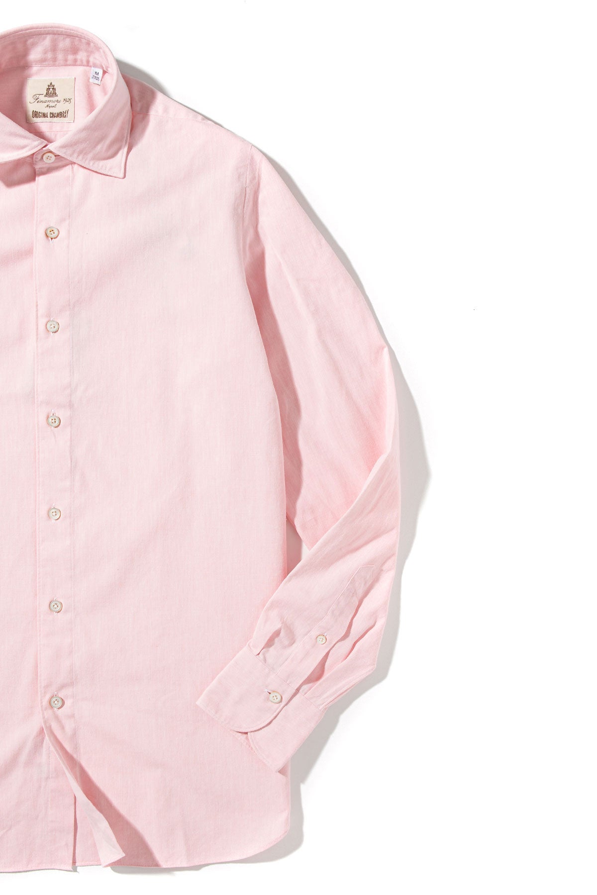 新品T. japan chambray shirtピンク Dragones Chambray Shirt In Pink