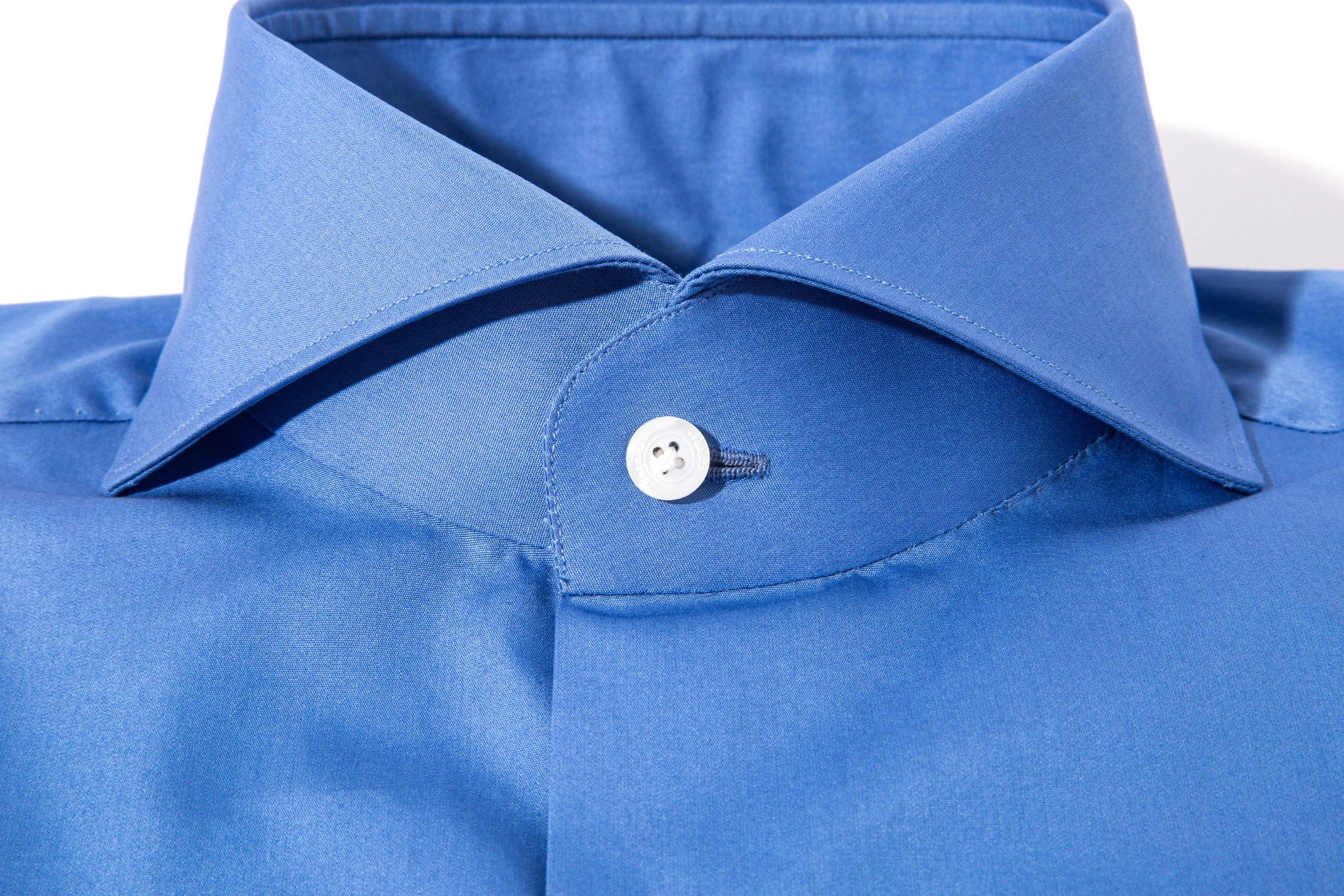 Finamore Napoli Florence Dress Shirt In Deep Blue Mens - Shirts - Dress