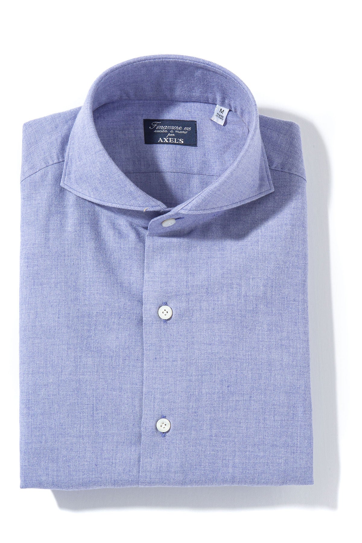 Finamore Napoli Hemme Cotton Cashmere Shirt in Dark Purple Mens - Shirts - Dress