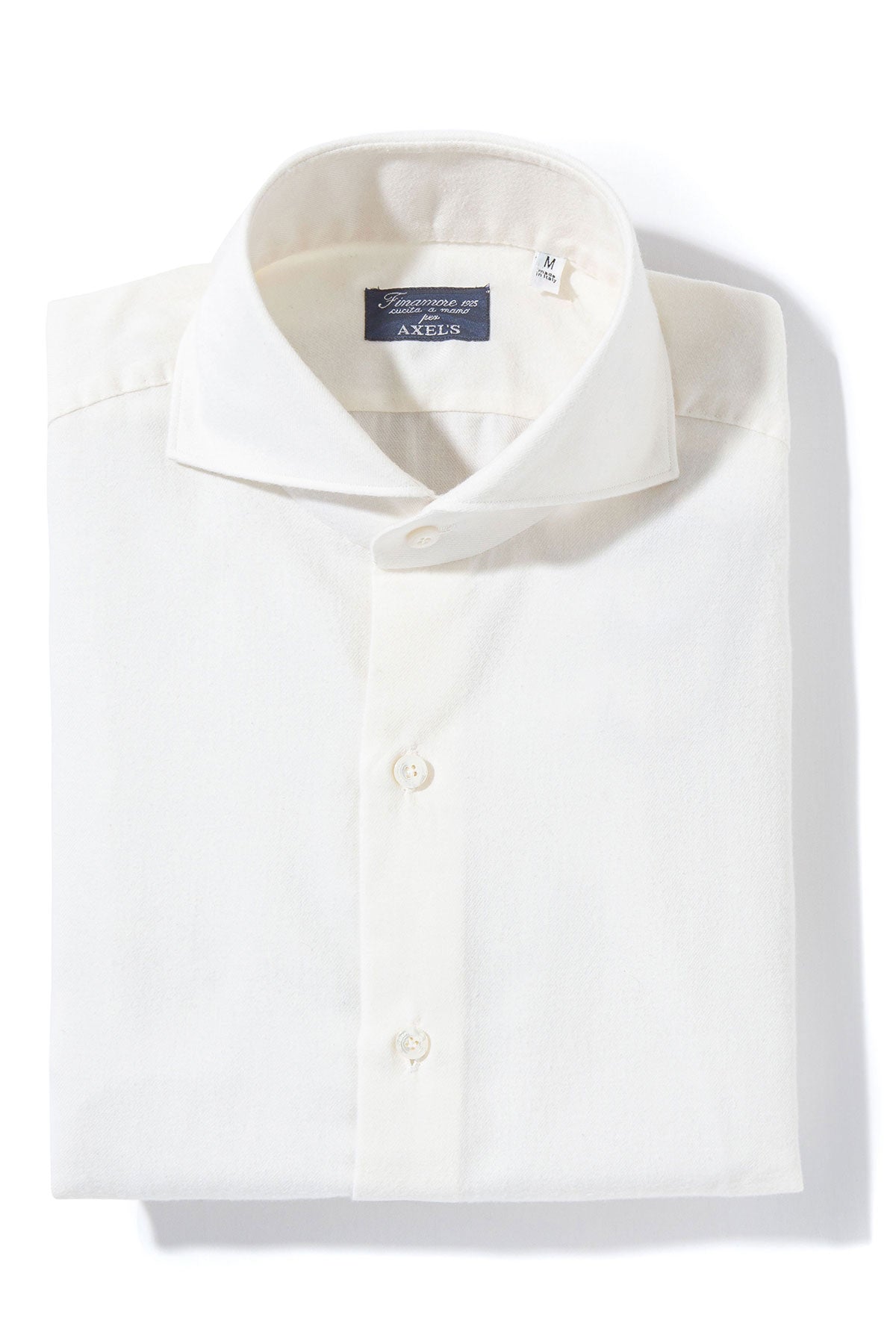 Finamore Napoli Hemme Cotton Cashmere Shirt in White Mens - Shirts - Dress
