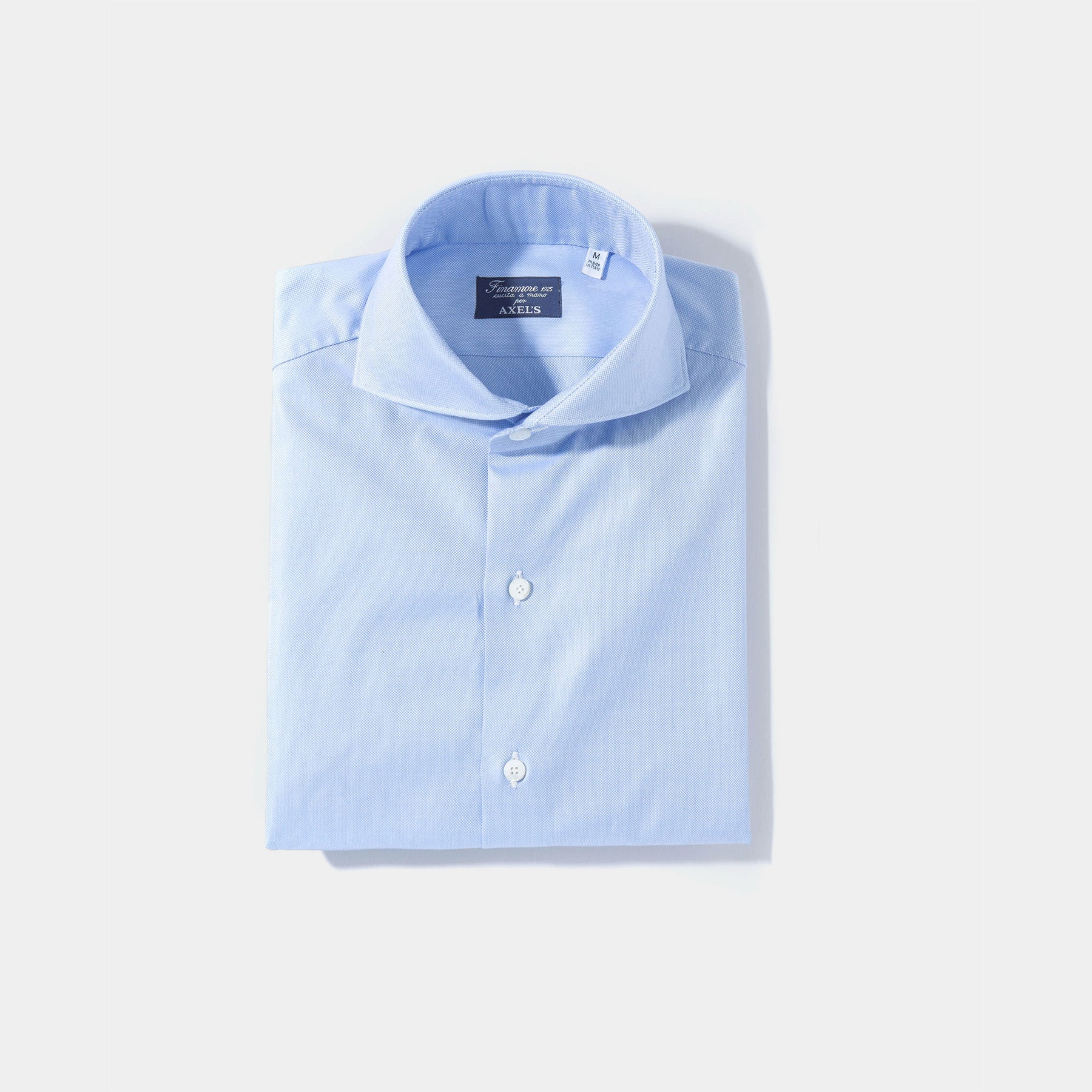 Finamore Napoli Koralpe Royal Oxford Shirt In Dark Blue Mens - Shirts - Dress