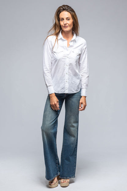 Finamore Napoli Marcella Linen Shirt in White Ladies - Tops