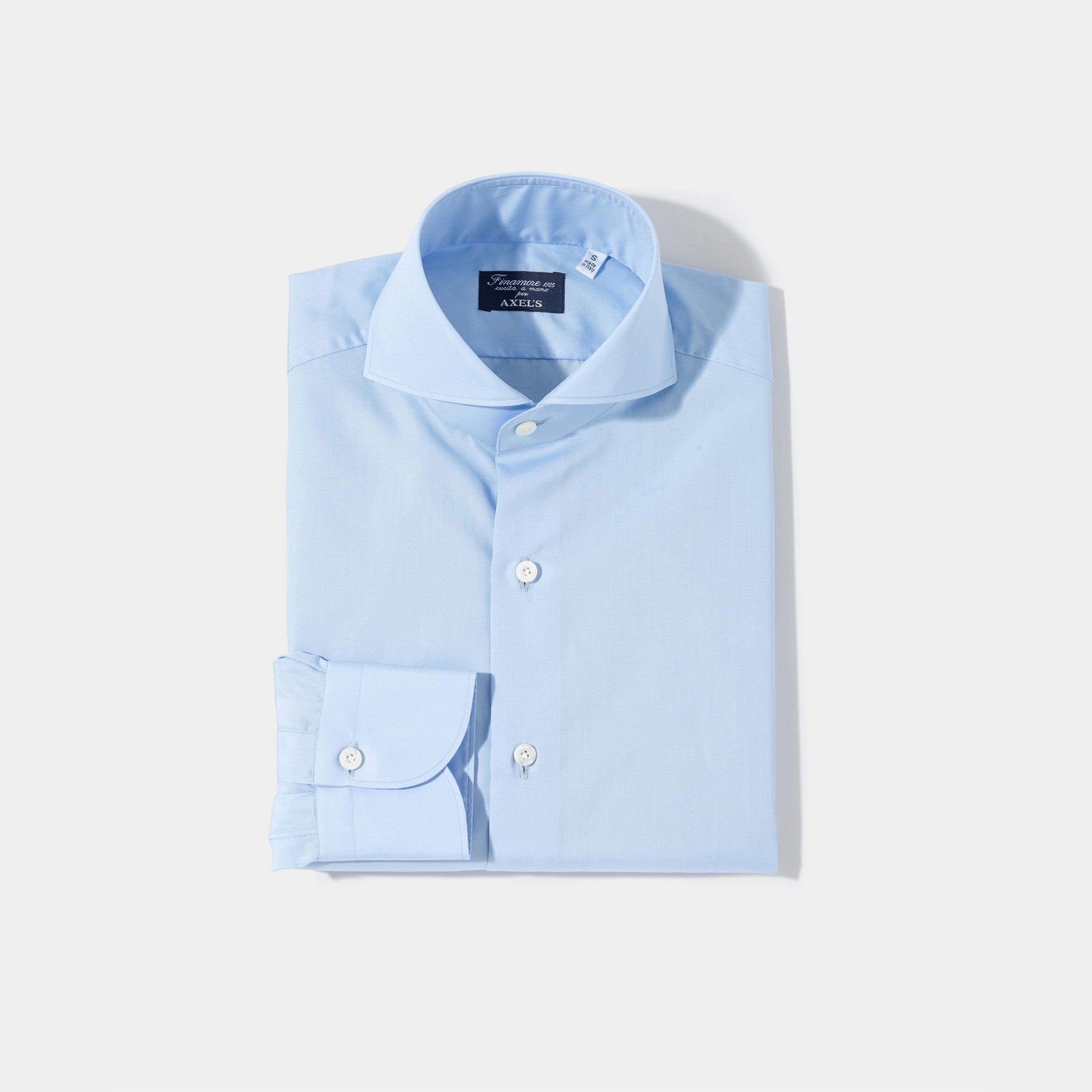Finamore Napoli Milan Dress Shirt in Light Blue Mens - Shirts - Dress
