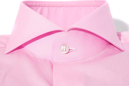 Finamore Napoli Milan Dress Shirt In True Pink Mens - Shirts - Dress