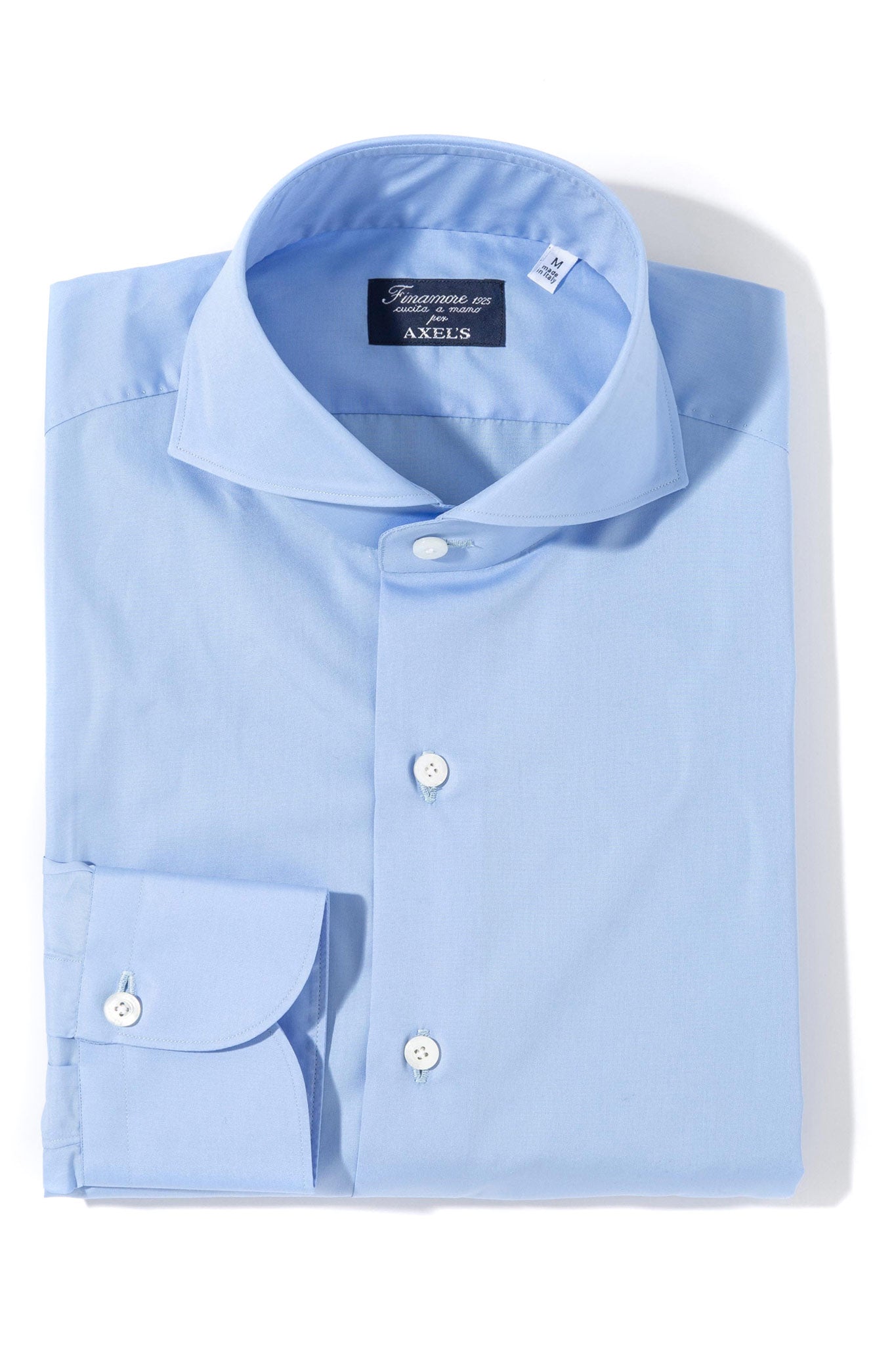Finamore Napoli Milan Dress Shirt Sky Blue Mens - Shirts - Dress