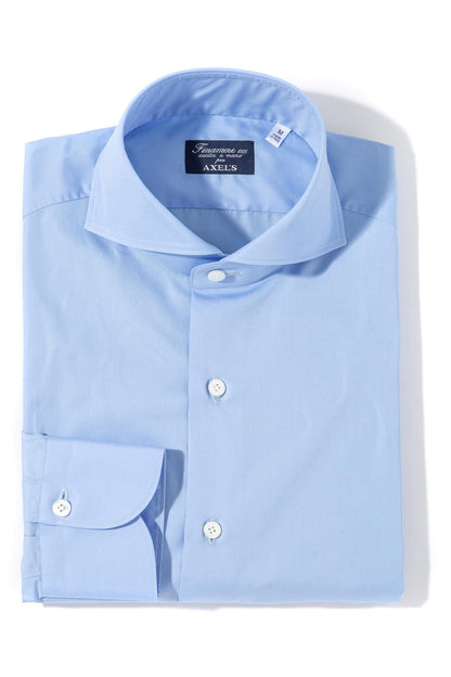 Finamore Napoli Milan Dress Shirt Sky Blue Mens - Shirts - Dress