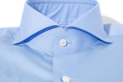 Finamore Napoli Milan Dress Shirt Sky Blue Mens - Shirts - Dress