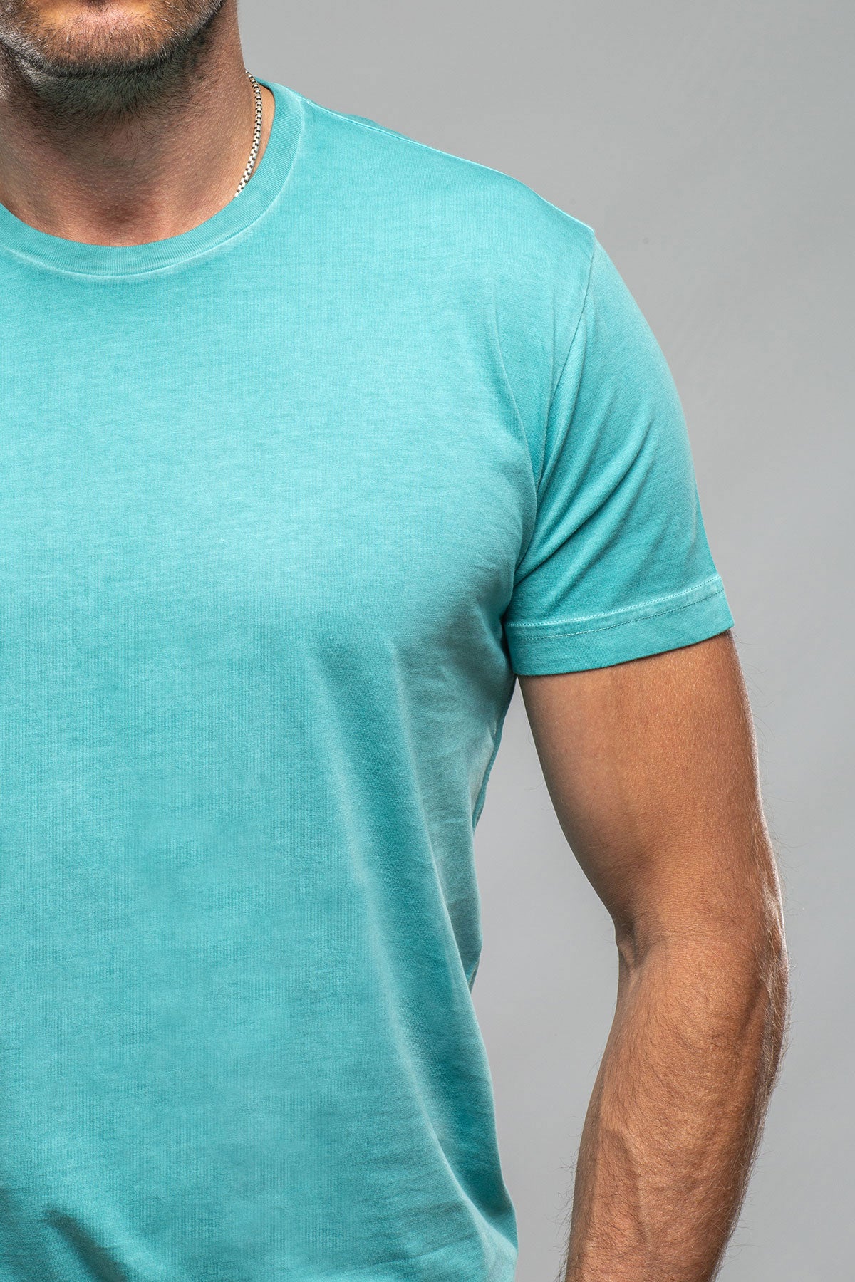 Marco Crew In Mint | Mens - Shirts - T-Shirts | Georg Roth