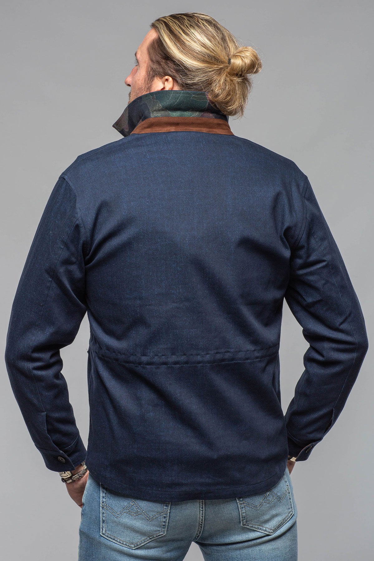 Olmeca Safari Jacket In Navy