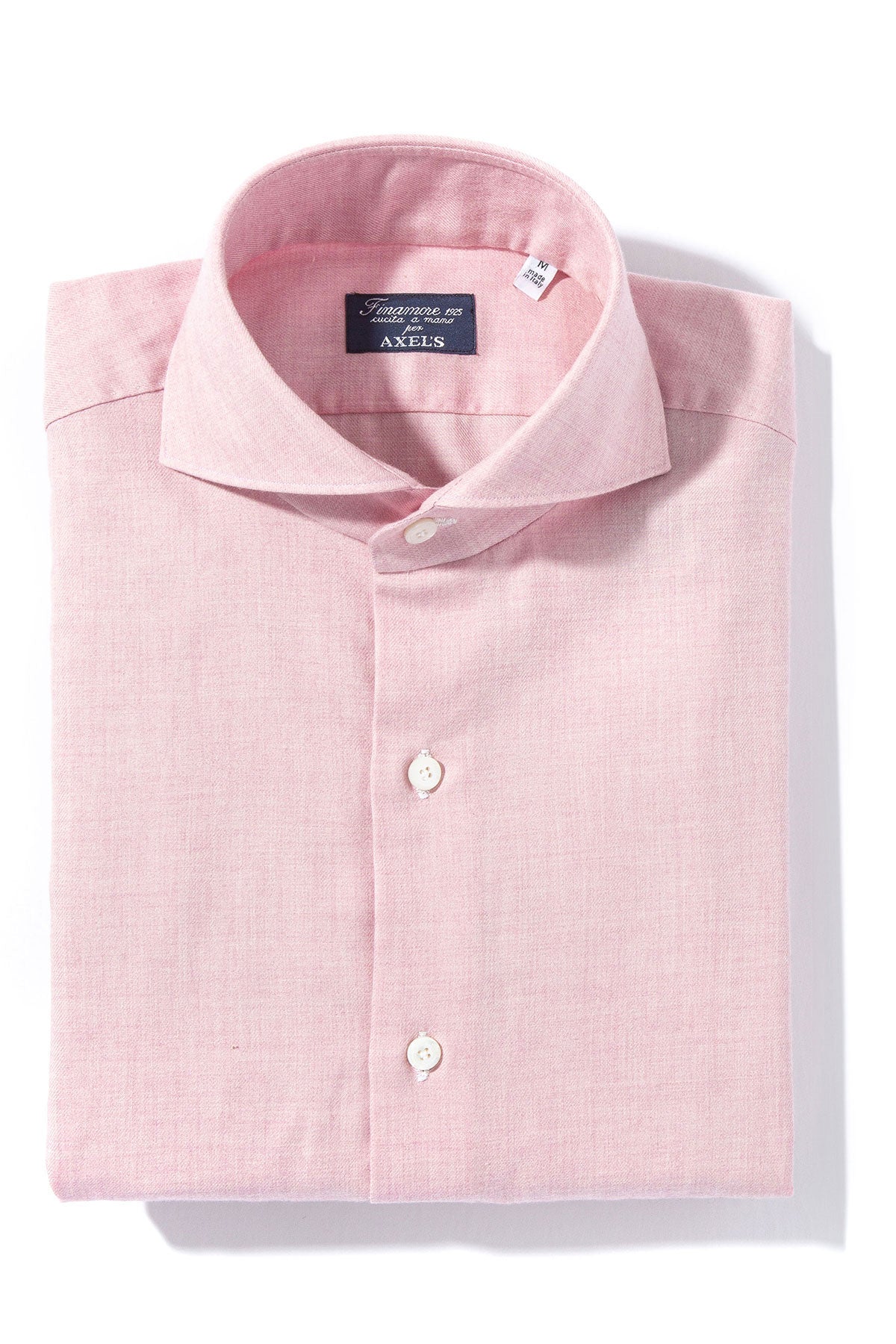 Hemme Cotton Shirt in Pink | Mens - Shirts - Dress | Finamore Napoli