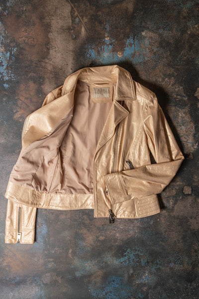 Gallotti Marcia Side Zip Moto Jacket Samples - Ladies - Outerwear - Leather