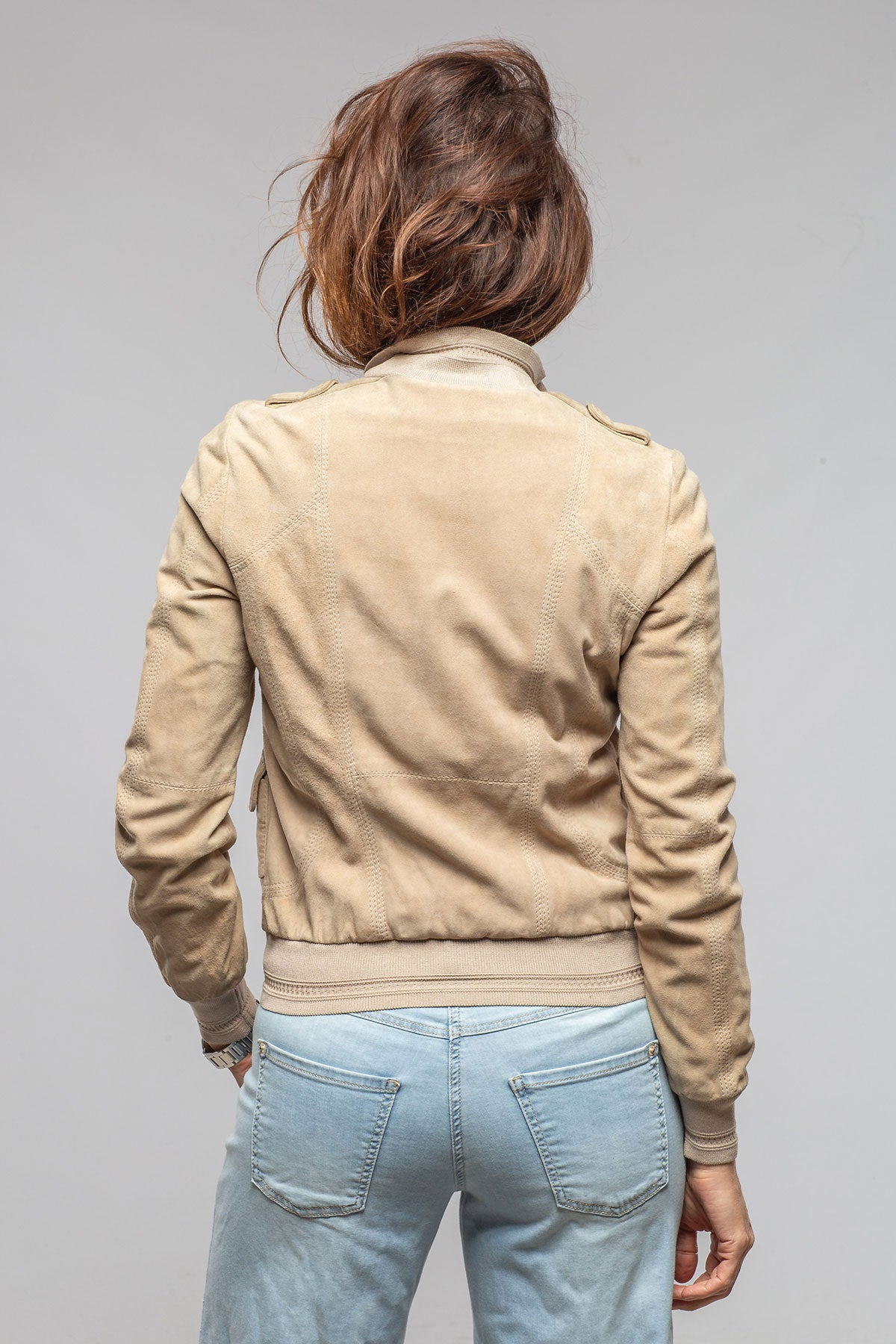Gallotti Roxy Suede Jacket Samples - Ladies - Outerwear - Leather