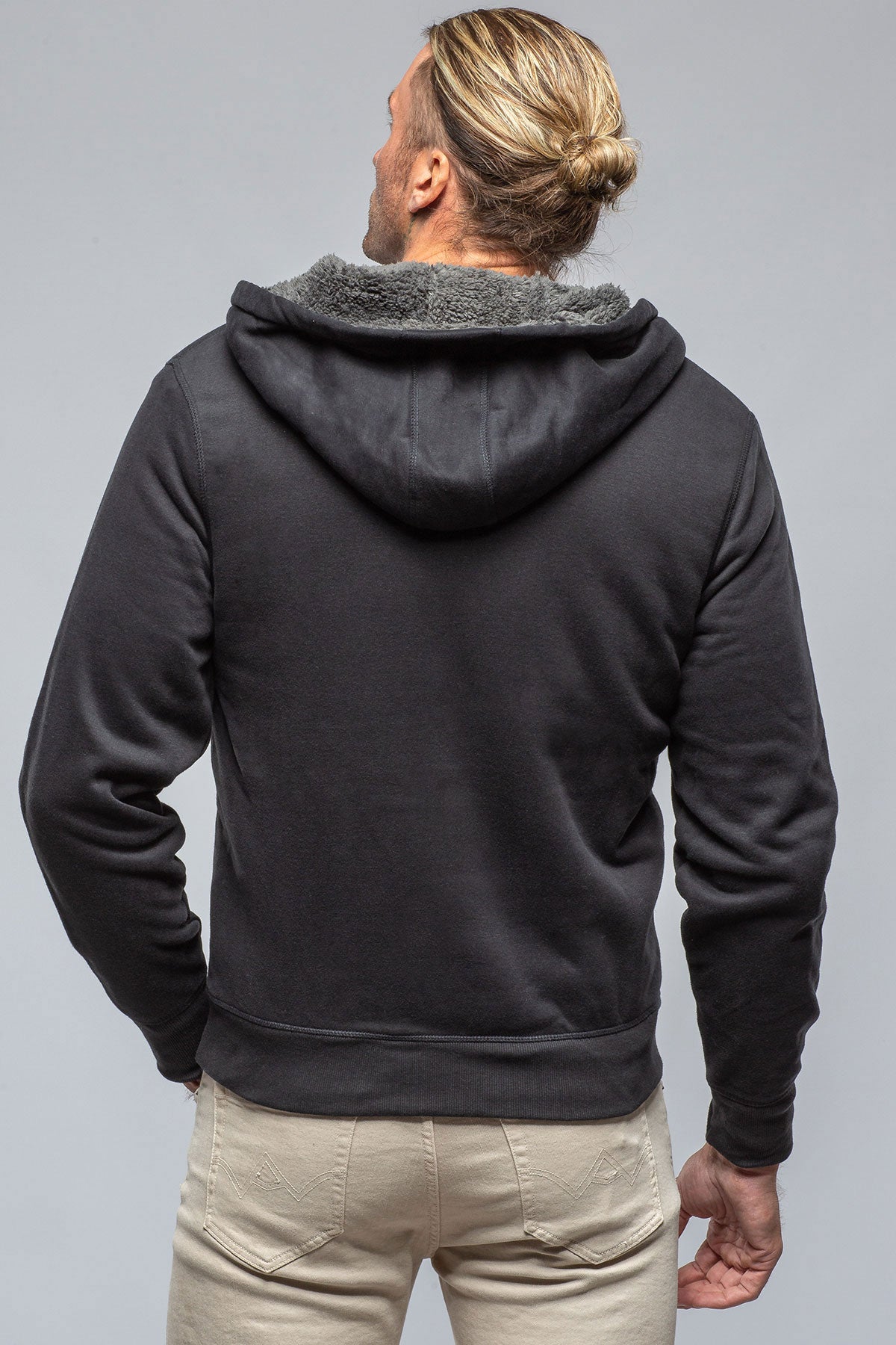Georg Roth Bodie Sherpa Hoodie in Black Mens - Outerwear - Overshirts