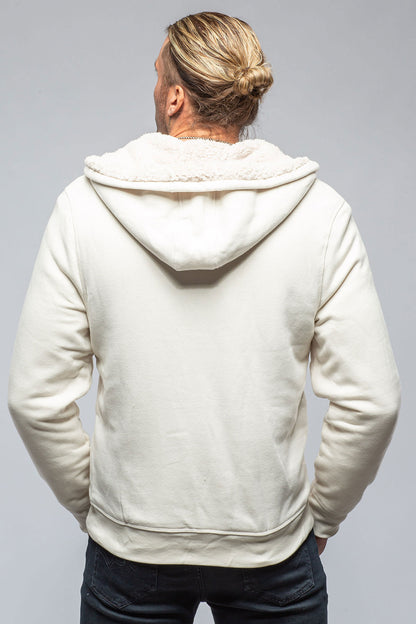 Georg Roth Bodie Sherpa Hoodie in Eggshell Mens - Outerwear - Overshirts
