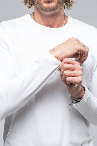 Georg Roth Brea LS Crew in White Mens - Shirts - T-Shirts