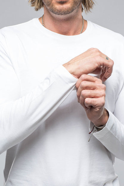 Georg Roth Brea LS Crew in White Mens - Shirts - T-Shirts