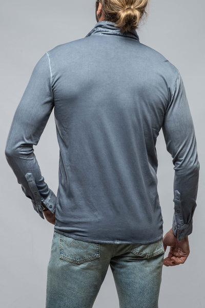 Georg Roth Cambria Button Up Polo in Capri Mens - Shirts - Polos