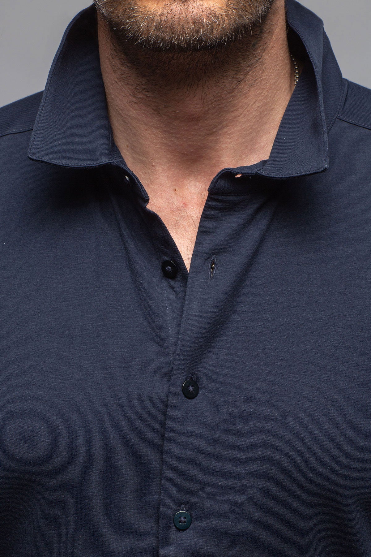 Catalina Button Up Polo In Navy | Mens - Shirts - Polos | Georg Roth