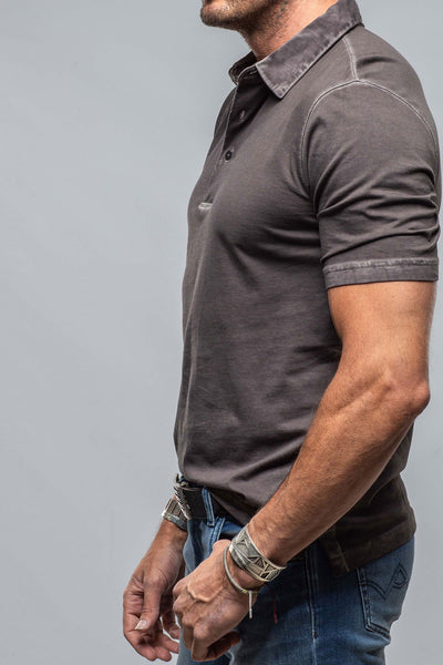 Georg Roth Cruz Cotton Polo in Basalt Mens - Shirts - Polos