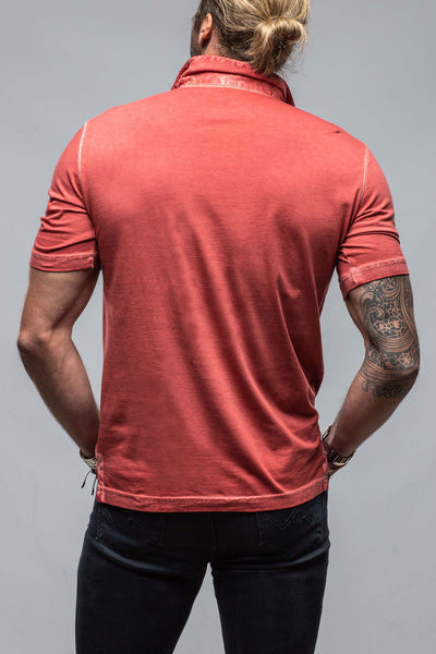 Georg Roth Cruz Cotton Polo in Brick Mens - Shirts - Polos