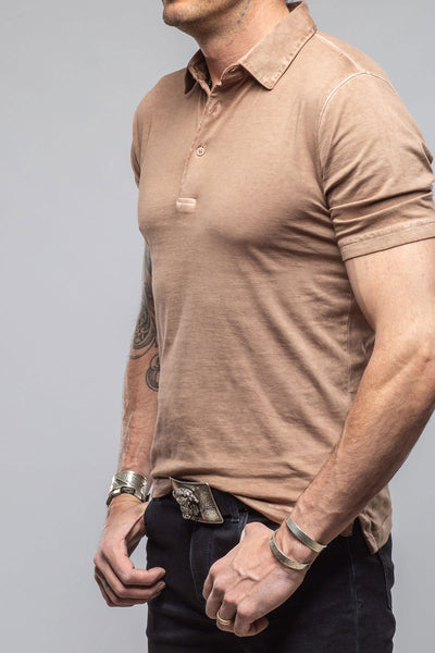 Georg Roth Cruz Cotton Polo in Coffee Mens - Shirts - Polos