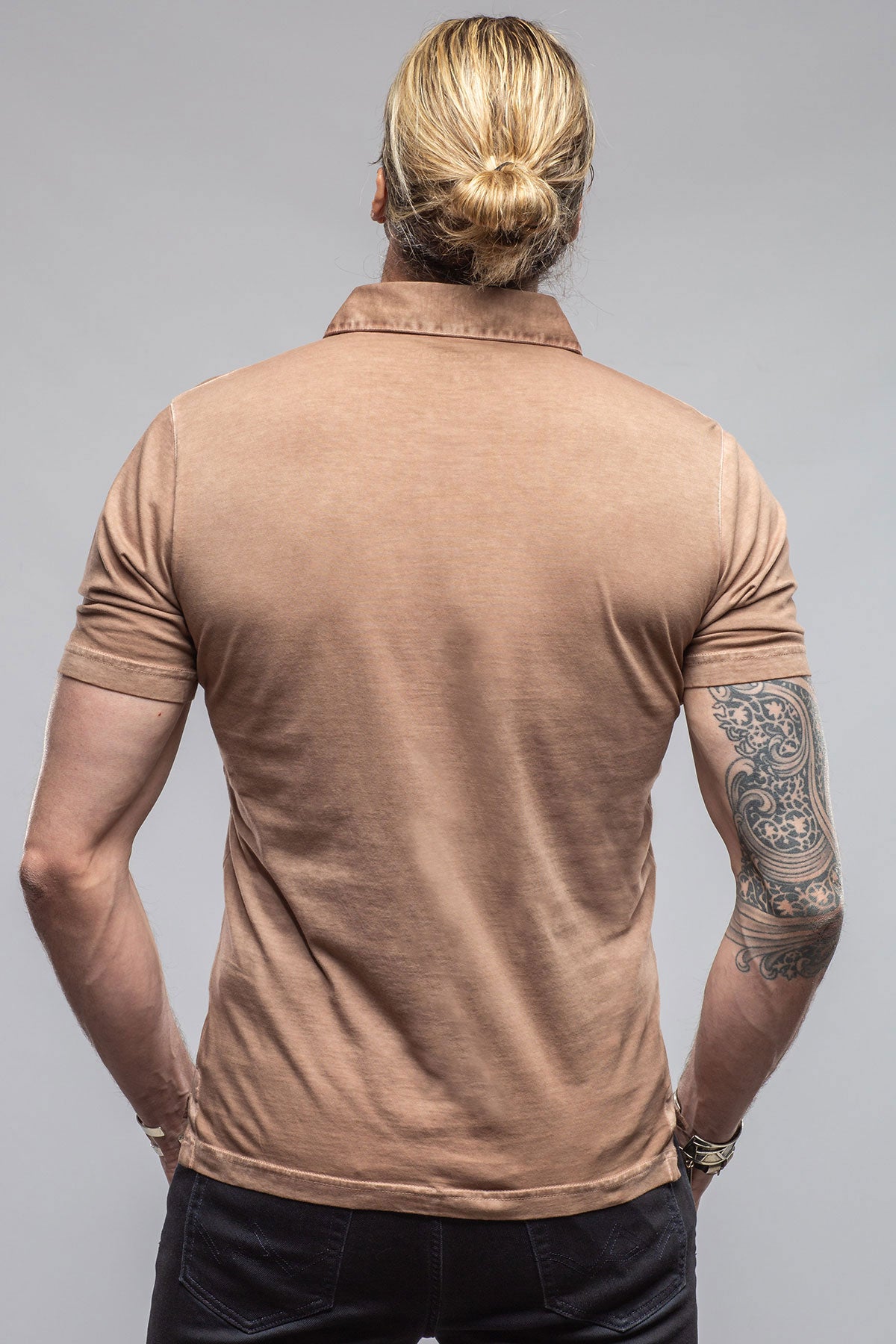 Georg Roth Cruz Cotton Polo in Coffee Mens - Shirts - Polos