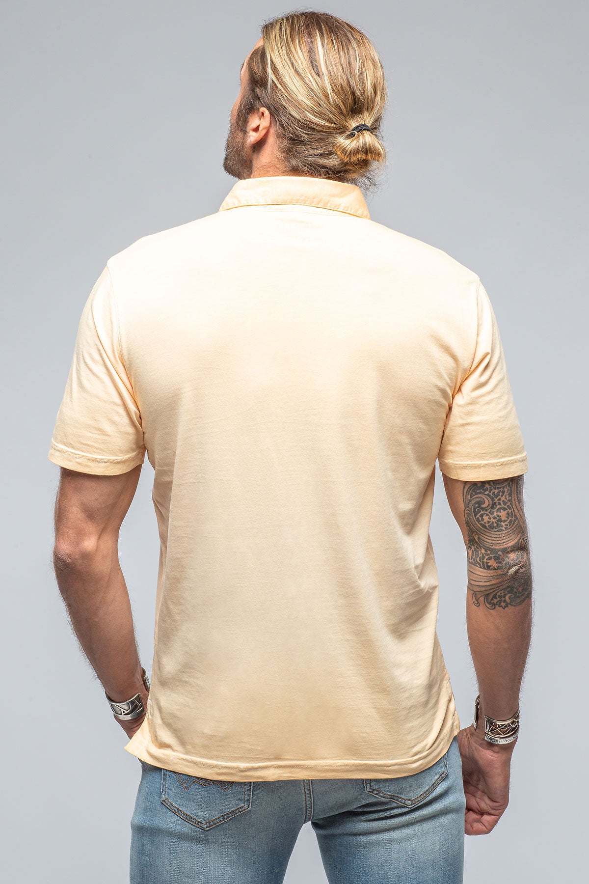 Georg Roth Cruz Cotton Polo in Melon Mens - Shirts - Polos