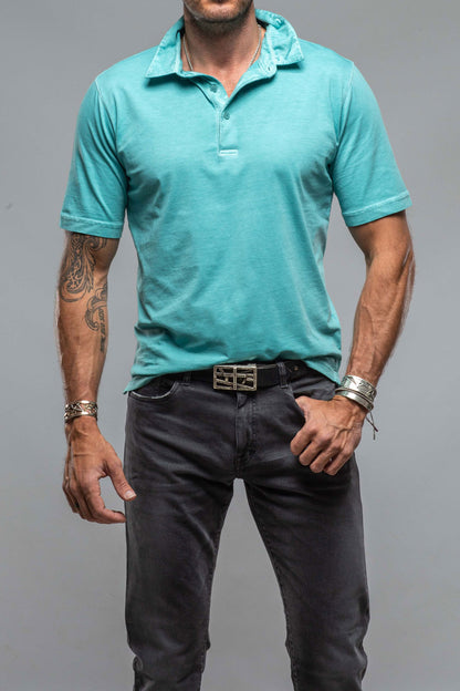 Georg Roth Cruz Cotton Polo in Mint Mens - Shirts - Polos
