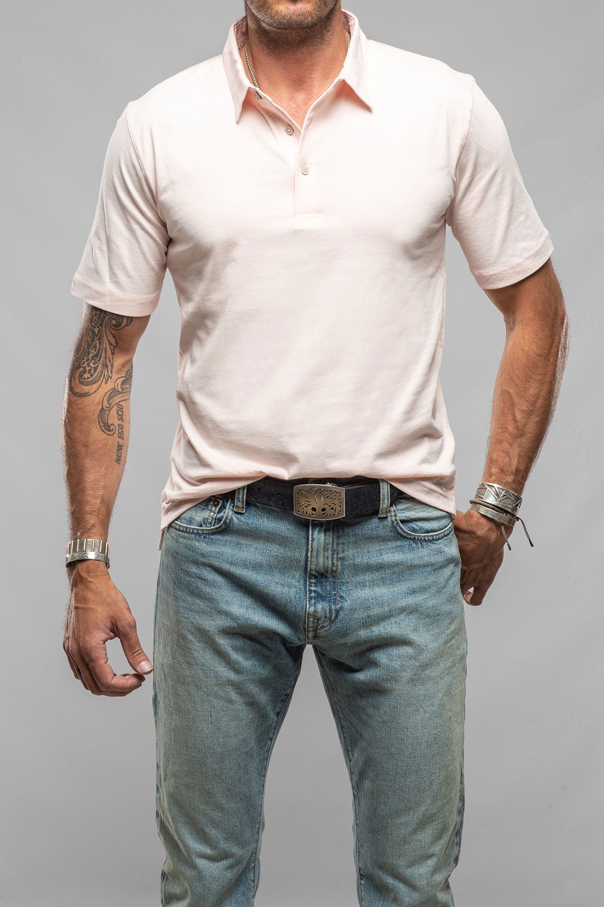 Georg Roth Cruz Cotton Polo in Pink Mens - Shirts - Polos