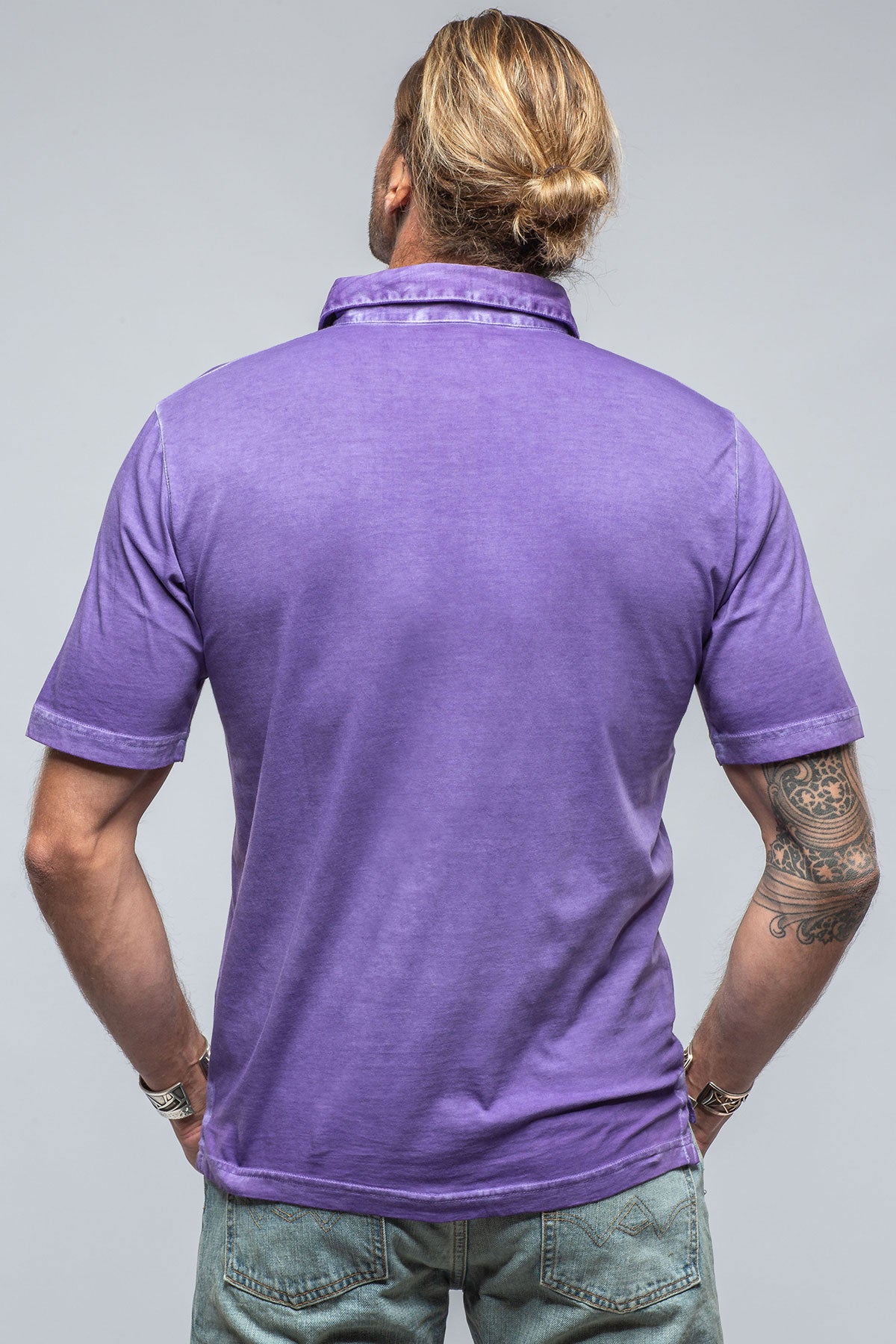 Georg Roth Cruz Cotton Polo in Purple Mens - Shirts - Polos