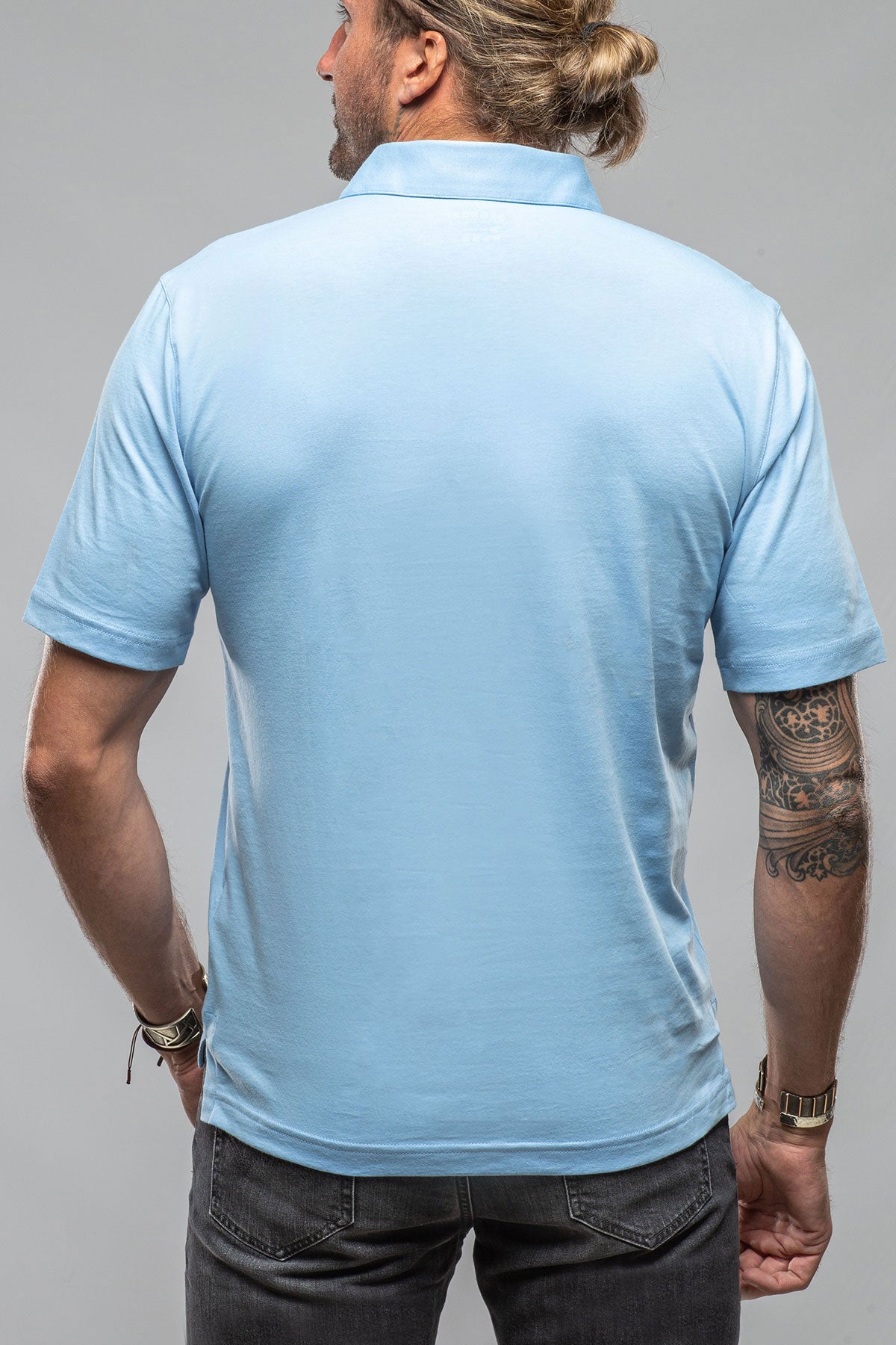 Georg Roth Cruz Cotton Polo in Sky Blue Mens - Shirts - Polos