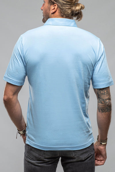 Georg Roth Cruz Cotton Polo in Sky Blue Mens - Shirts - Polos
