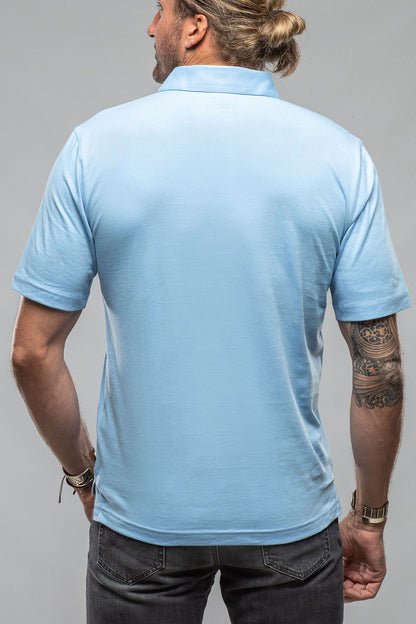 Georg Roth Cruz Cotton Polo in Sky Blue Mens - Shirts - Polos