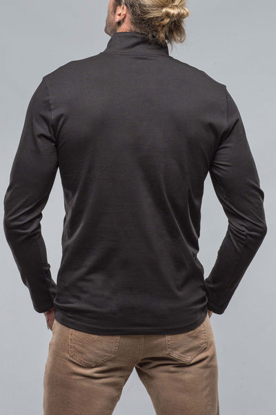 Georg Roth Modesto Luxe Pima Cotton Zip in Black Mens - Shirts - T-Shirts