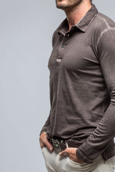 Newport Cotton Polo in Basalt | Mens - Shirts - Polos | Georg Roth