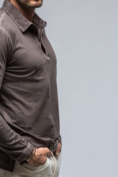 Newport Cotton Polo in Basalt | Mens - Shirts - Polos | Georg Roth