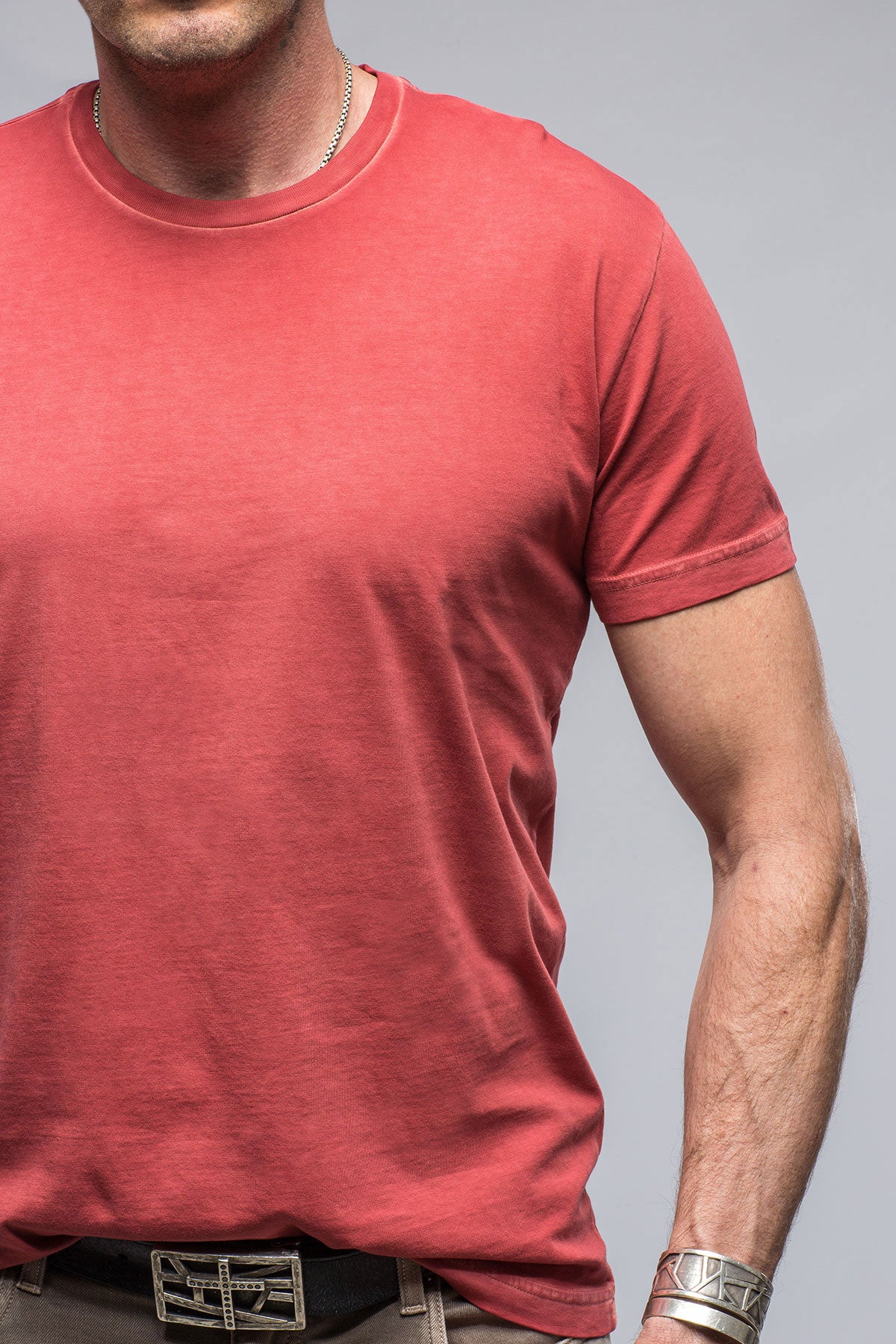 Georg Roth Pismo Cotton Tee In Brick Mens - Shirts - T-Shirts