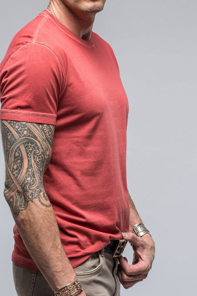 Pismo Cotton Tee In Brick | Mens - Shirts - T-Shirts | Georg Roth