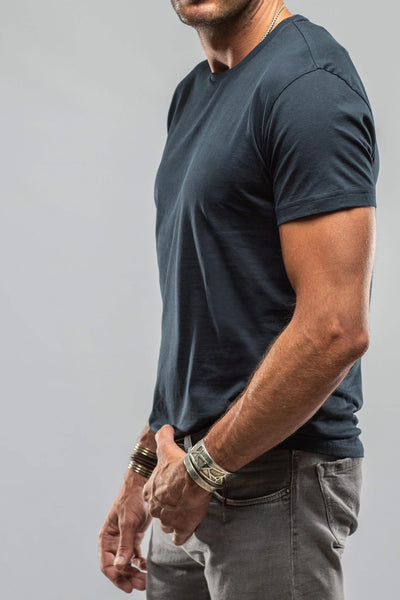 Georg Roth Pismo Cotton Tee In Navy Mens - Shirts - T-Shirts